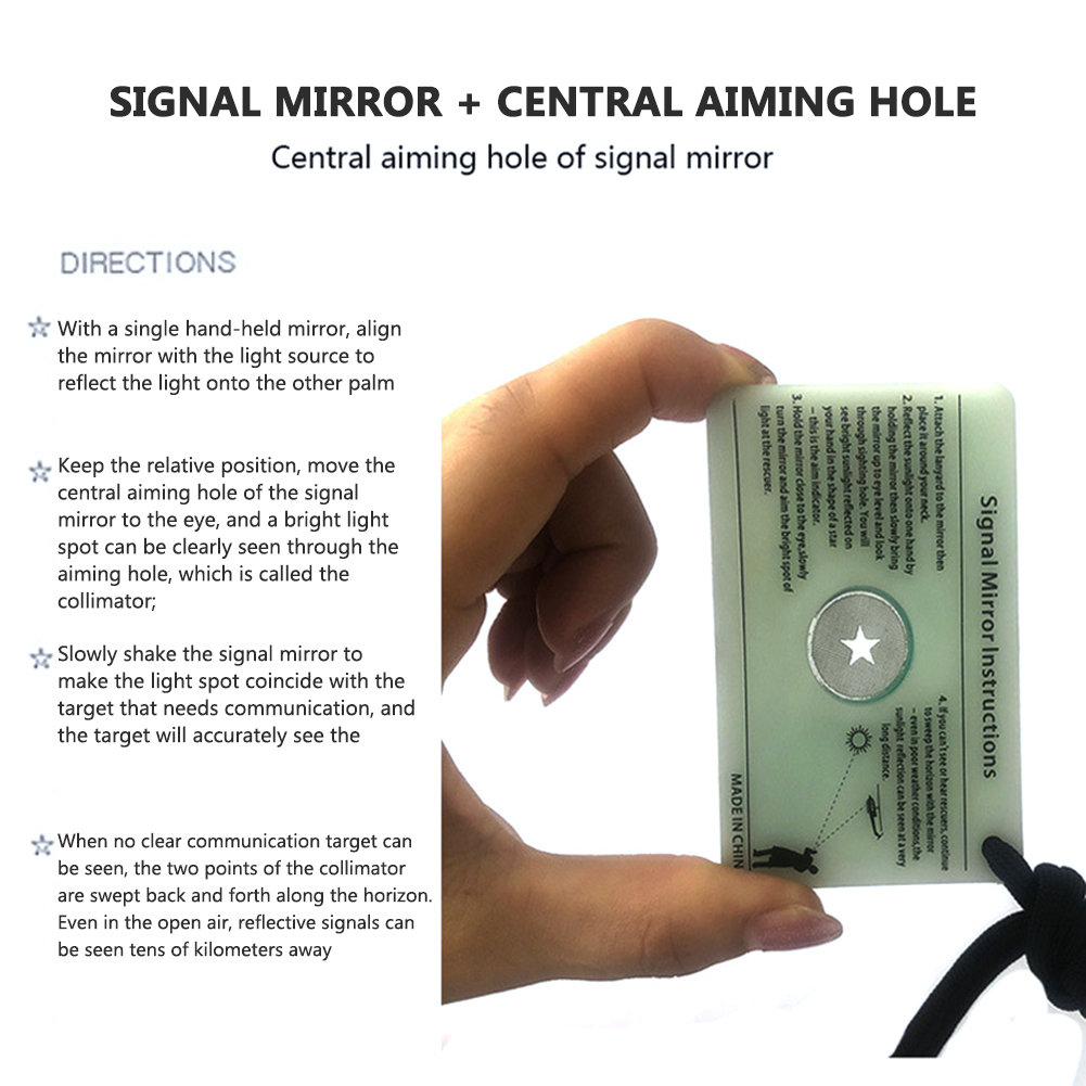 Signal Mirror Rescue - 다기능 생존 해양 카약 비상 구조